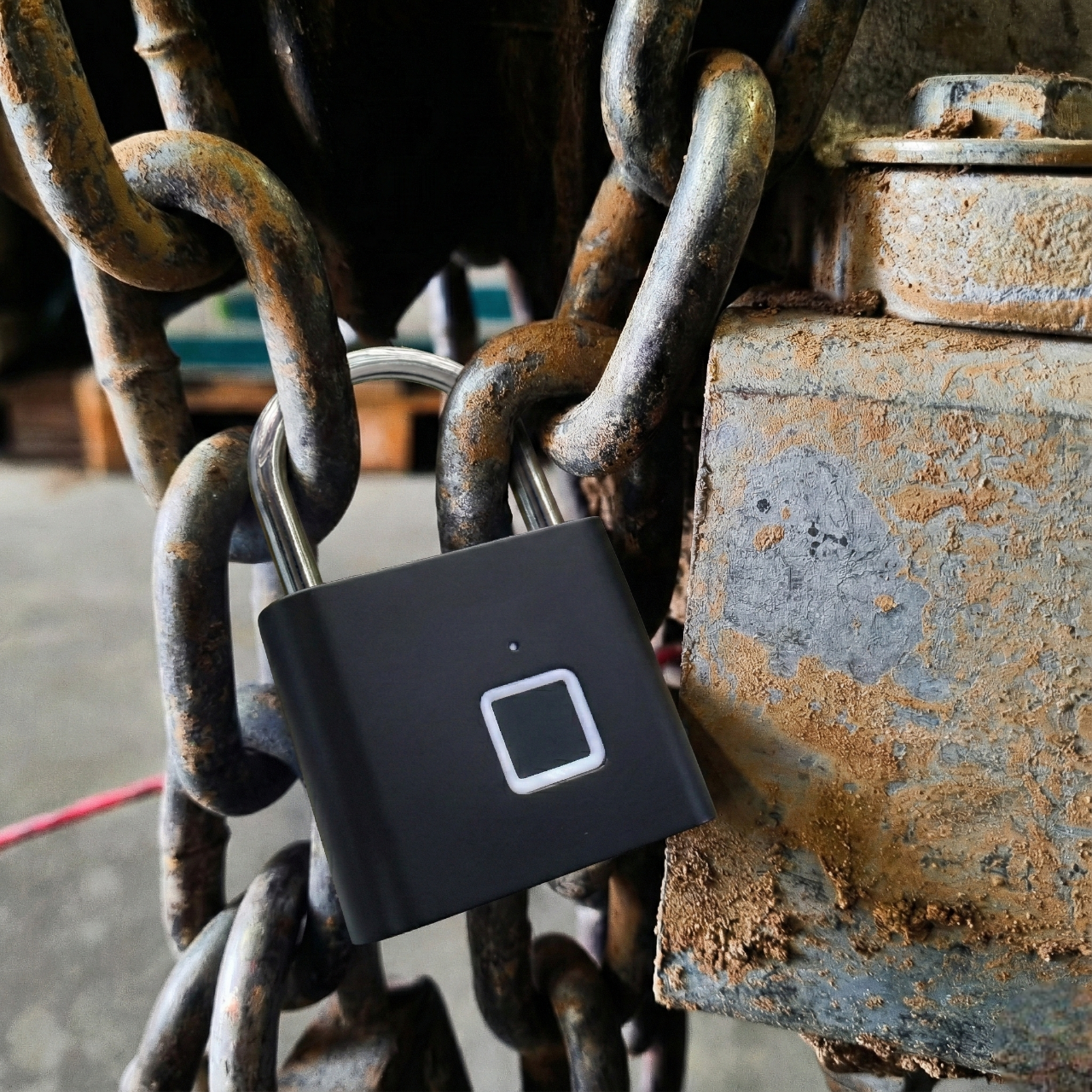 מנעול חכם טביעת אצבע - שחור