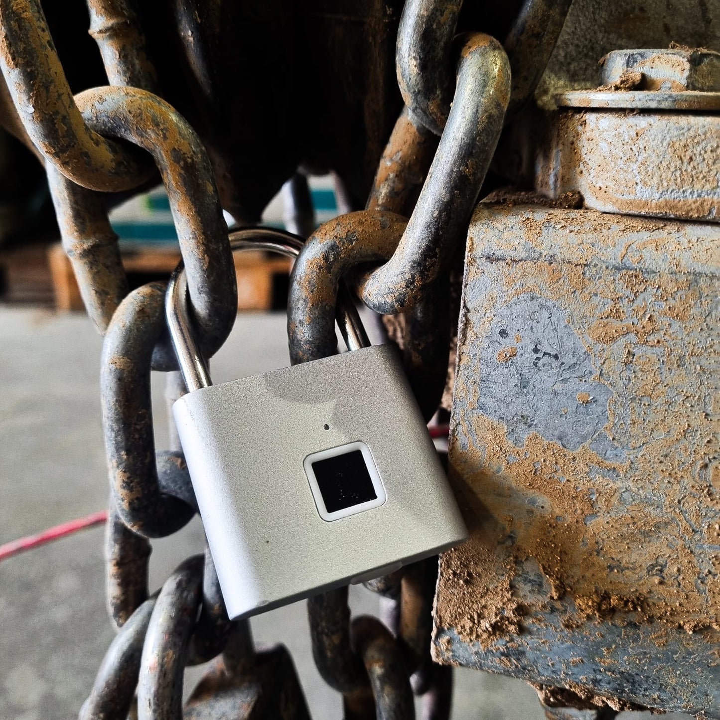 מנעול חכם טביעת אצבע - כסוף