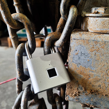 מנעול חכם טביעת אצבע - כסוף