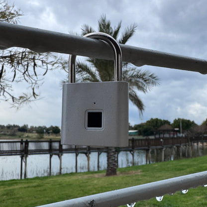 מנעול חכם טביעת אצבע - כסוף