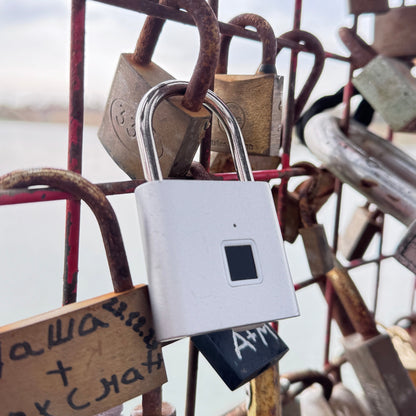 מנעול חכם טביעת אצבע - כסוף