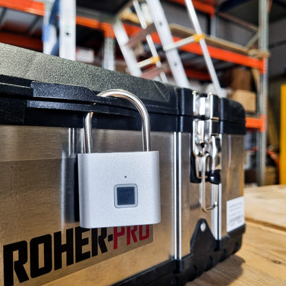 מנעול חכם טביעת אצבע - כסוף